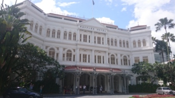 Singapore - Raffles Hotel famous frontage